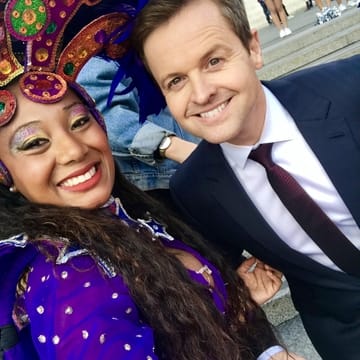 Dg Declan Donnelly Trafalgar Square Filming Britains Got Talent Opening